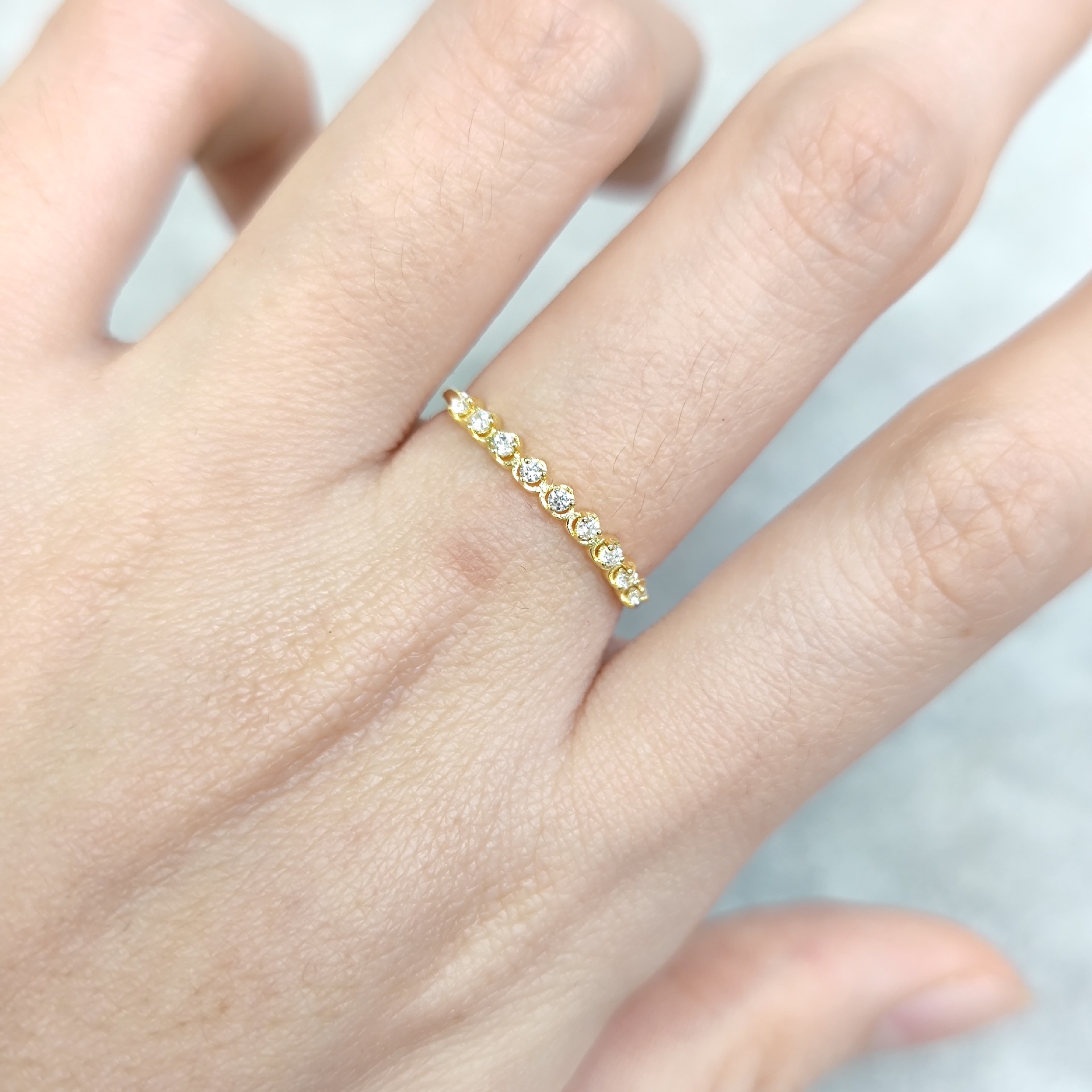 Unisex S925 Silver Moissanite Dawn Series Ring, Gift